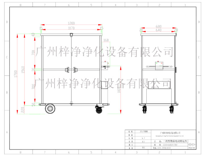 一次性物品電動轉(zhuǎn)運(yùn)車方案設(shè)計示意圖